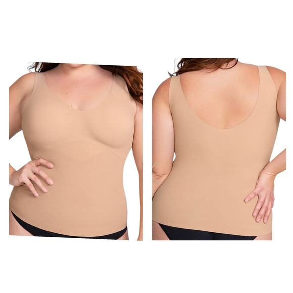 Honeylove Honey Love Liftwear Tank Smoothing Wire Free Sand Plus Size 1X - Picture 2 of 7